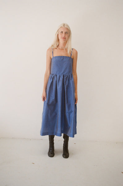 Mimi Holvast Sun Dress - Electric Blue Silk