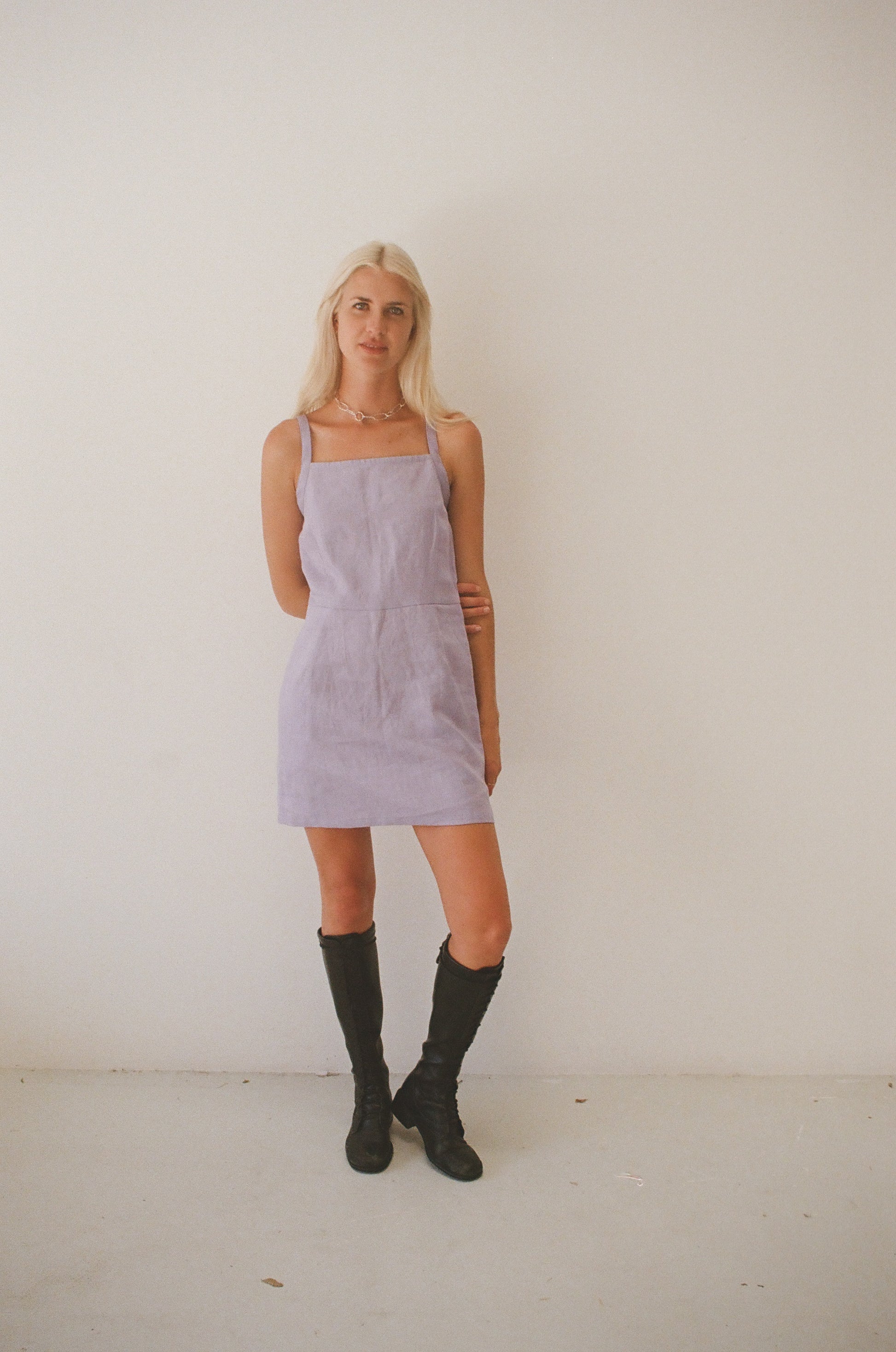 Mimi Holvast Lil Dress - Lilac Linen