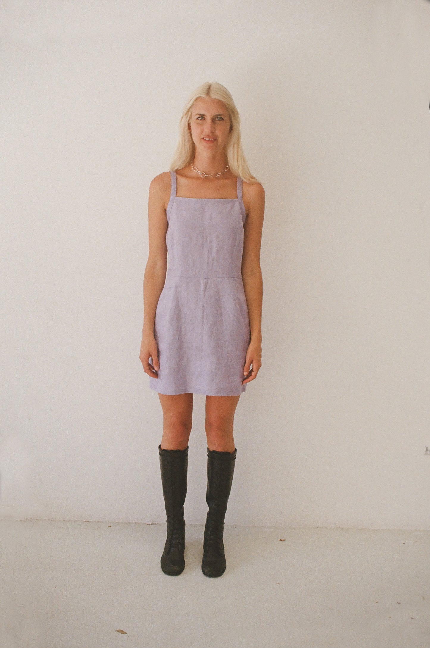 Mimi Holvast Lil Dress - Lilac Linen