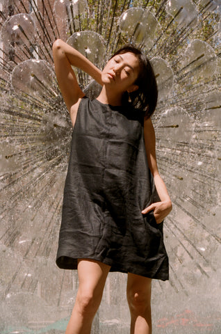 Mimi Holvast Pinafore — Black