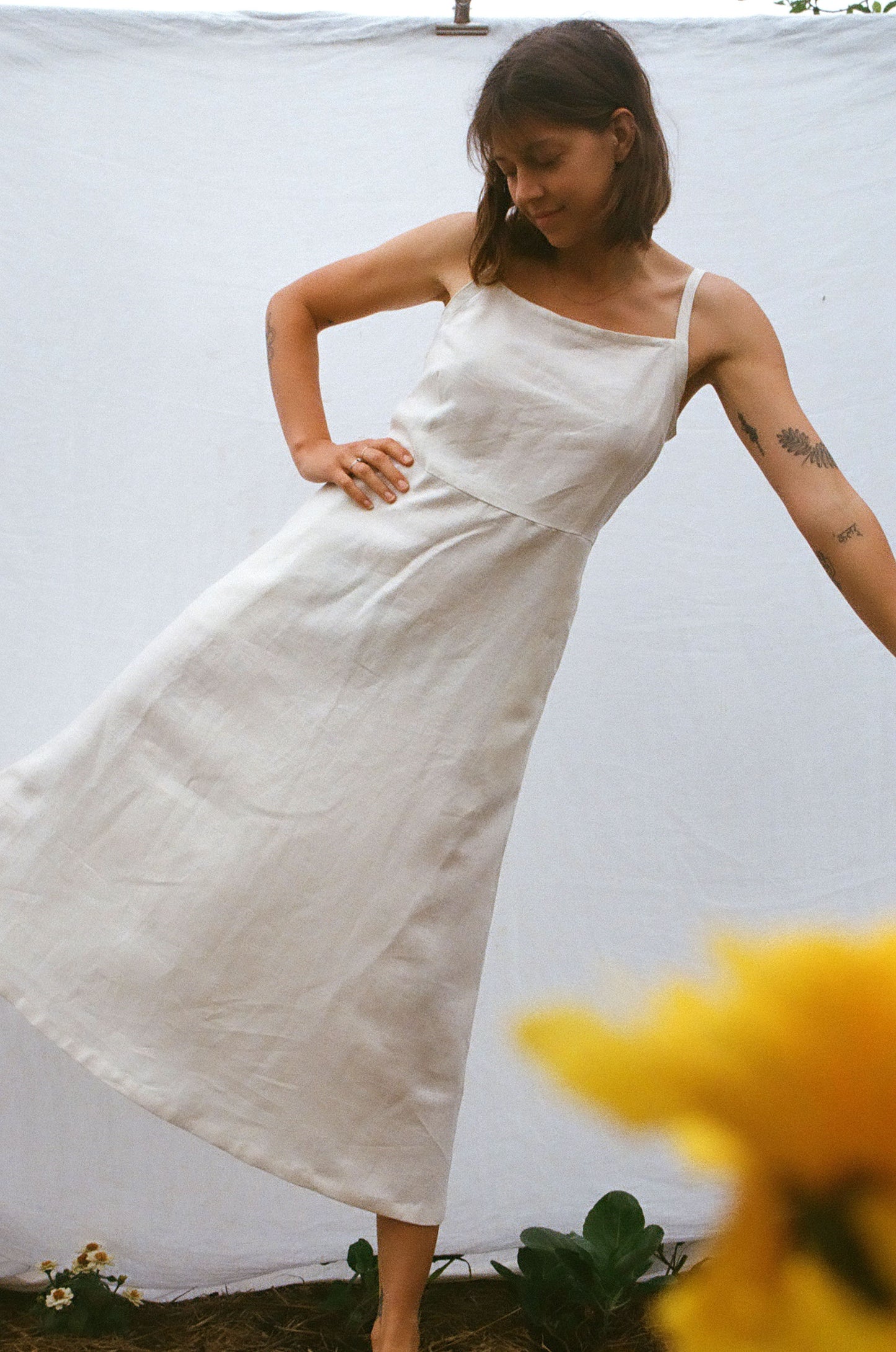 Floss Dress — Off White