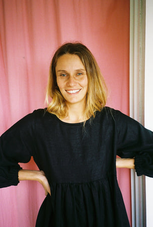 Mimi Holvast Mina Dress  — Black